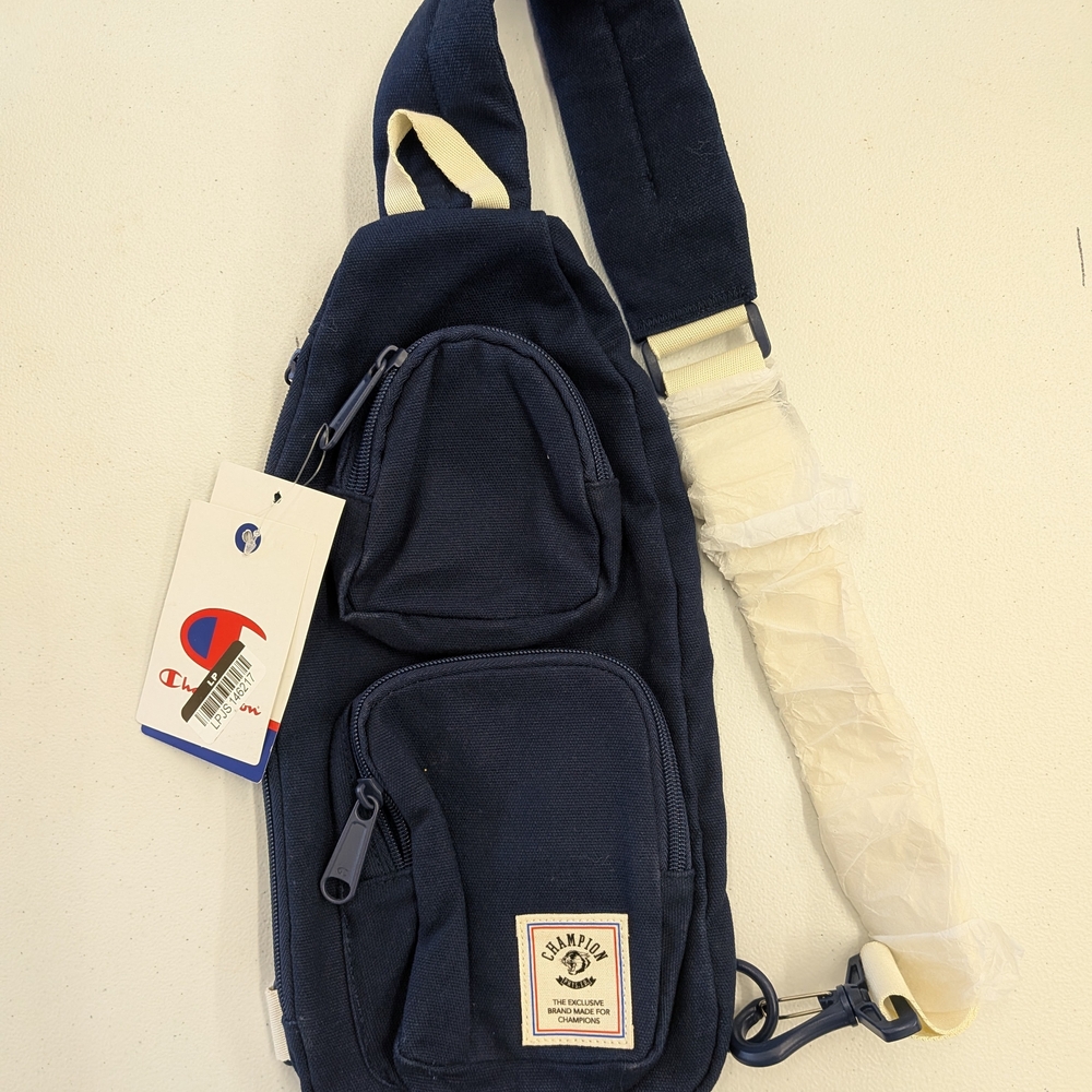 Champion Navy Crossbody Sling Bag for Men
